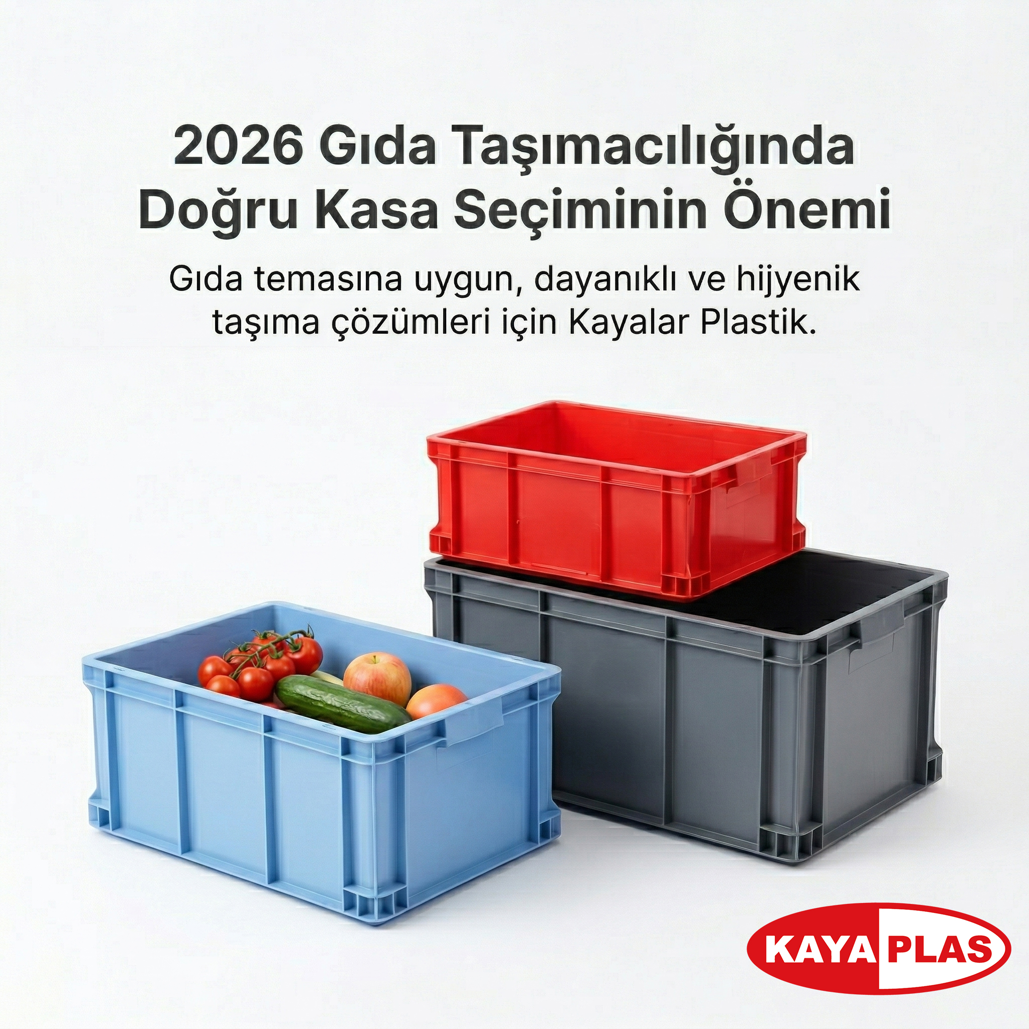 Plastik Kasalar Gıdaya Uygun mu? 2026’da Gıda Taşımacılığında Doğru Kasa Seçiminin Önemi